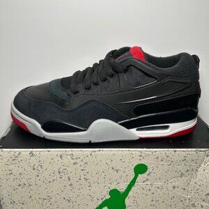 Nike Air Jordan 4 RM Men's Size 8M Black Varsity Red Wolf Grey -FQ7939-061 New